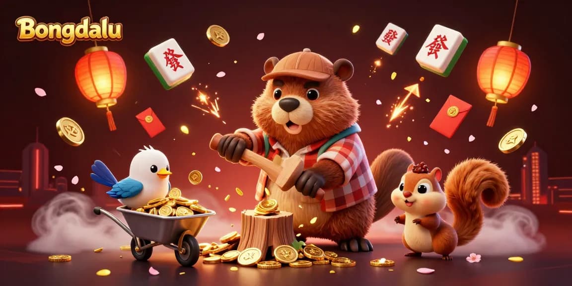 Bongdalu enhances engagement with cartoon elements celebrating wins and festive energy.
