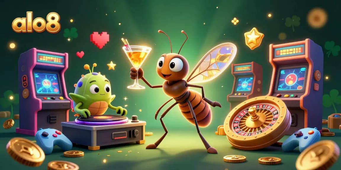 Experience thrilling gaming at alo8 with a vibrant casino atmosphere and engaging characters