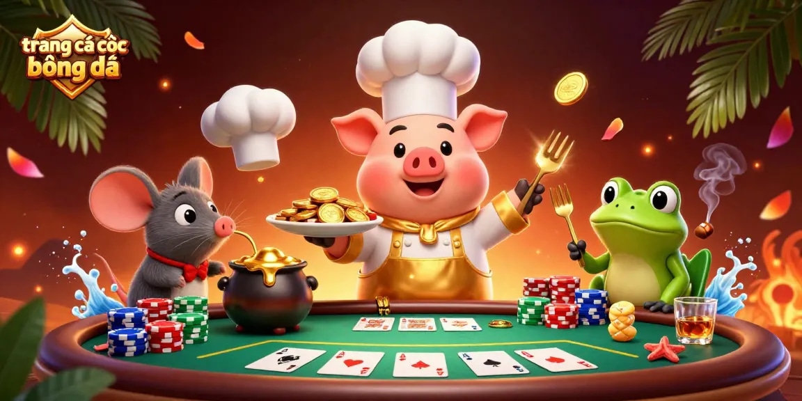 Experience thrilling action on trang cá cược bóng đá with lively characters and vibrant casino elements.