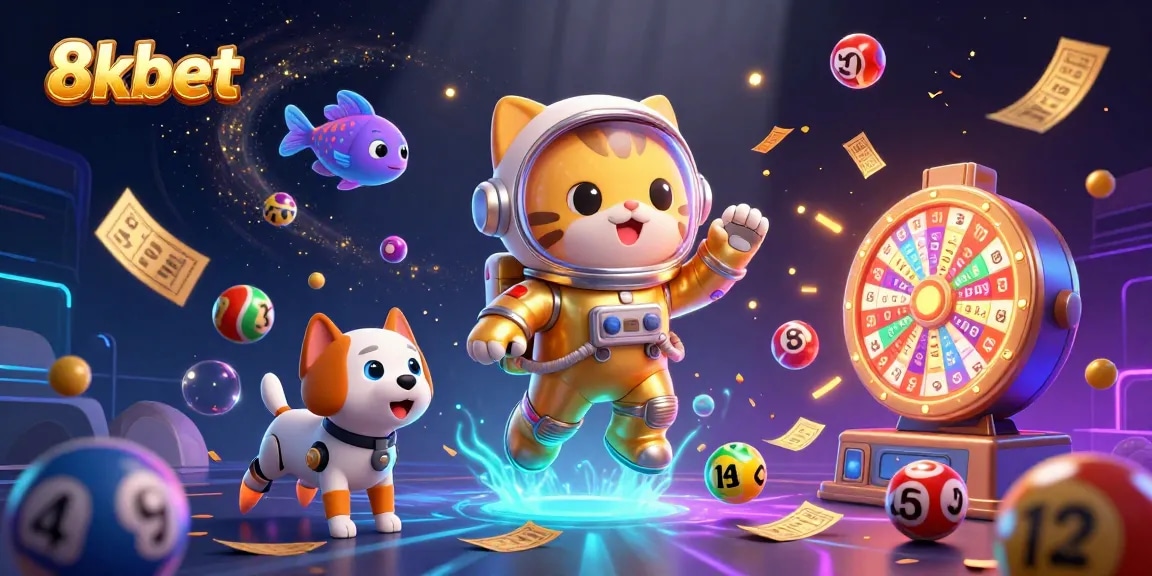Win big with 8kbet and dive into vibrant games with this enchanting 3D casino illustration.