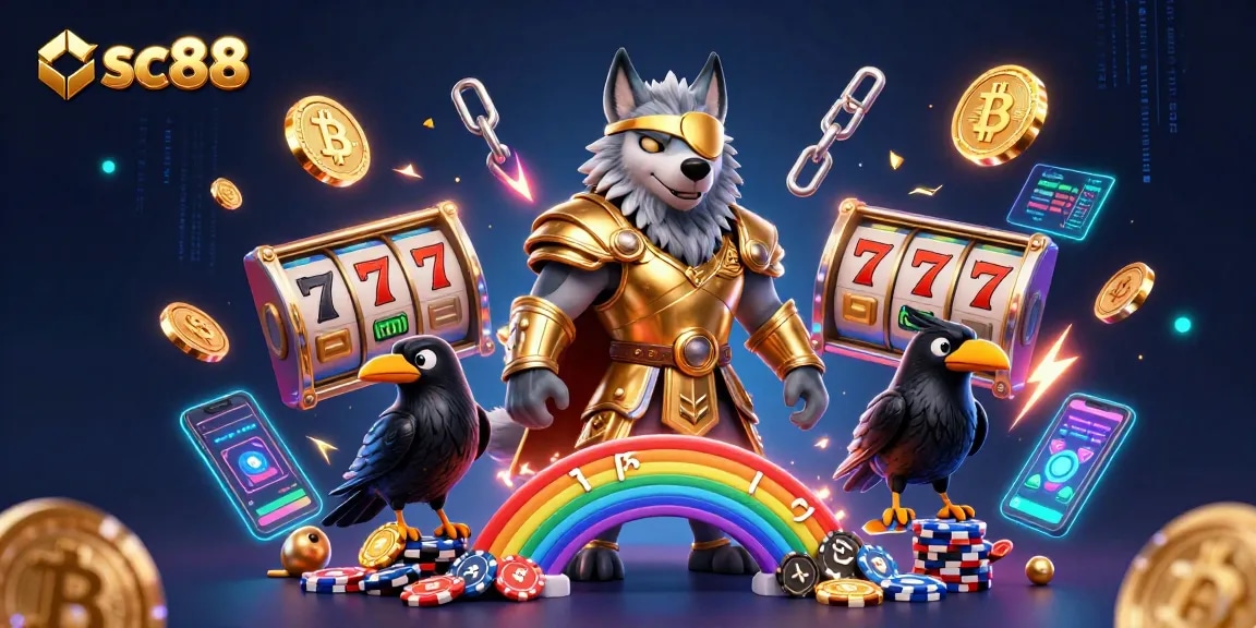 Experience sc88 with an exciting scene of mythological characters at a vibrant casino.