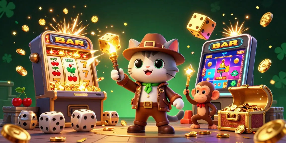 Engage in thrilling jackpots at Nhà cái 888new with 3D cartoon characters exploring a vibrant casino