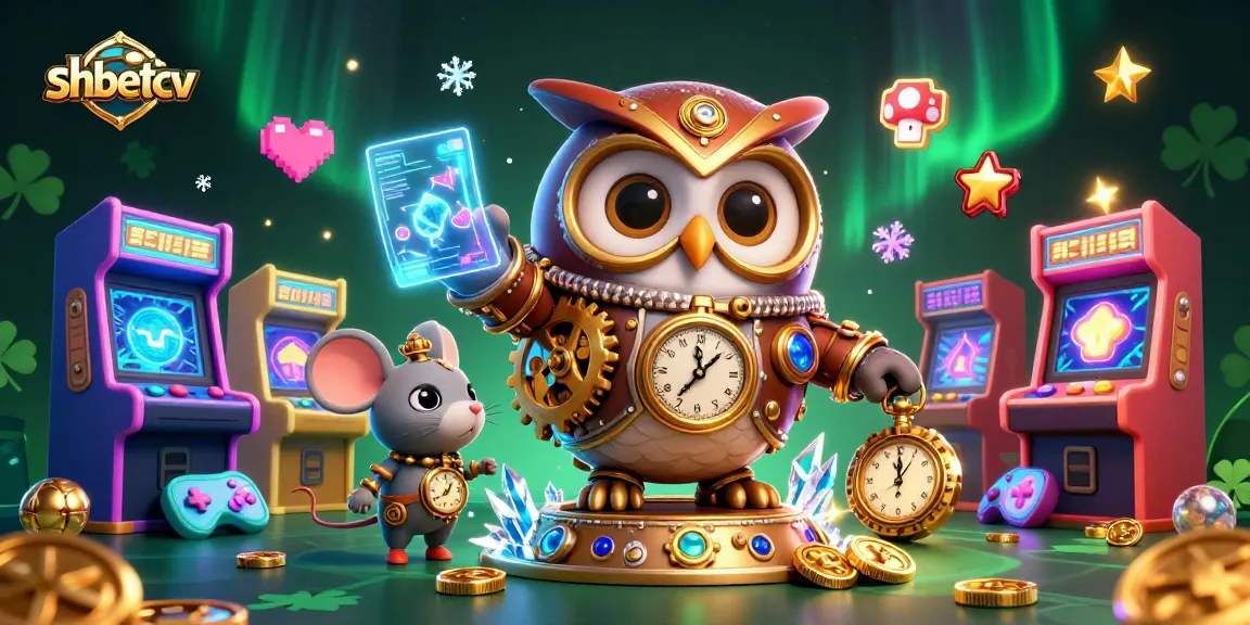 Experience the lively casino action with shbetcv, featuring an owl and mouse in a steampunk world.